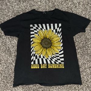 Originality Sunflower Graphic T-Shirt